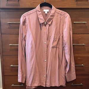J. Jill Women's Pink Silk Blouse